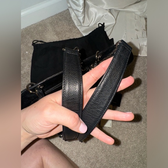 100% authentic Chanel black small shopping tote bag - Picture 7 of 16